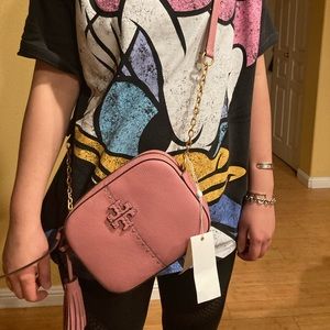 Tory Burch McGraw Pink Camera bag